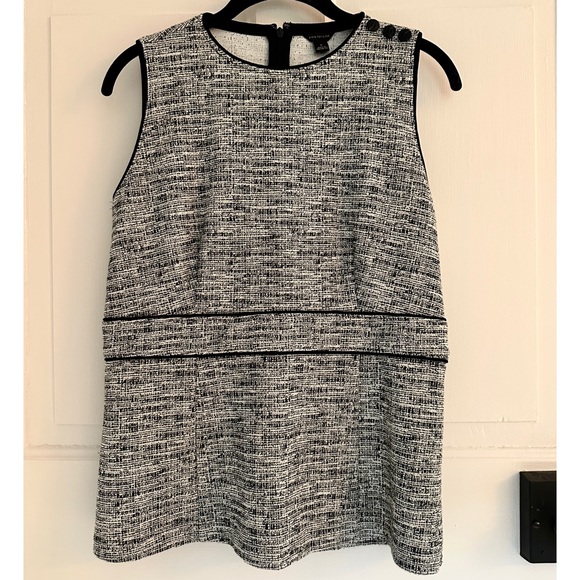 Ann Taylor black and white top - Picture 1 of 4